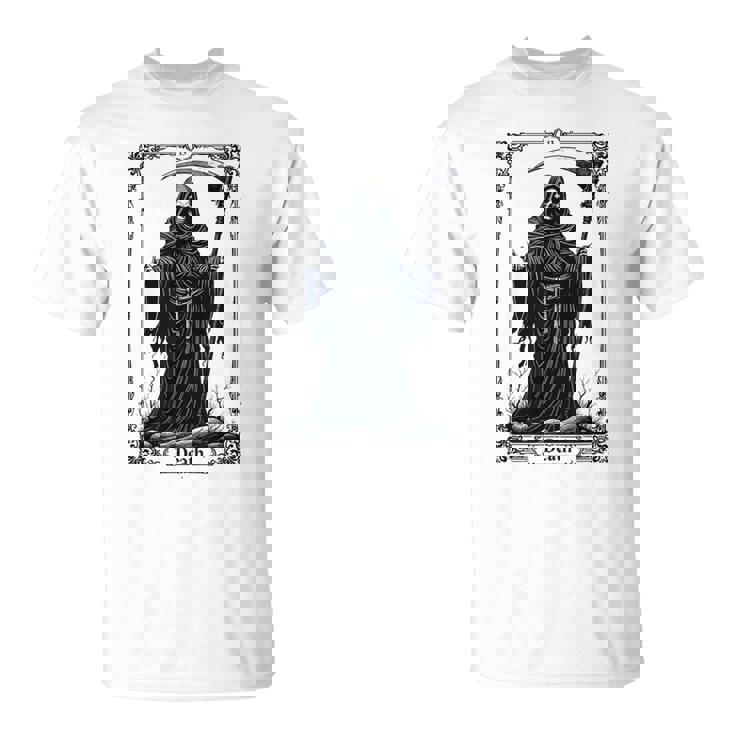 Death Tarot Card 13 Craft Gothic Reaper Aesthetic Tシャツ