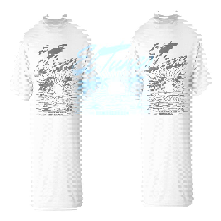 El Tunco エルサルバドル ヴィンテージ アンティーク調 ヤシの木 サーフ Tシャツ