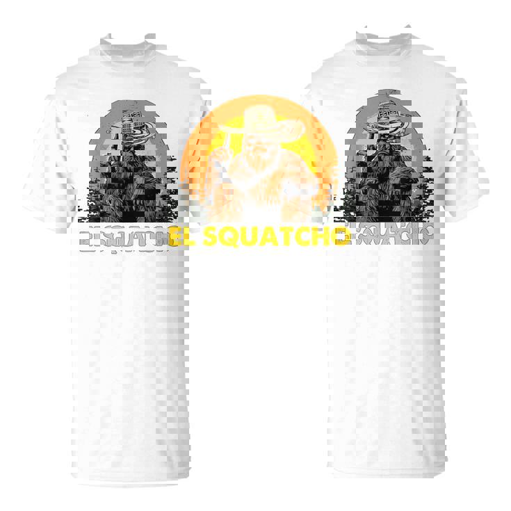 Elquatcho 面白いシンコ・デ・マヨ ビッグフット サスカッチ Tシャツ