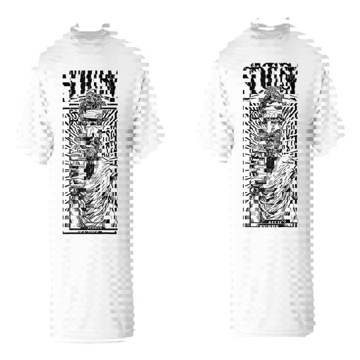 Estoicismo Filosofía Divertida Marco Aureliointage Anuncio Estoico Camiseta unisex