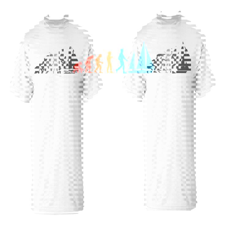Evolution Graphic ヨット 船長 セーリング 海 ボート ヨット Tシャツ
