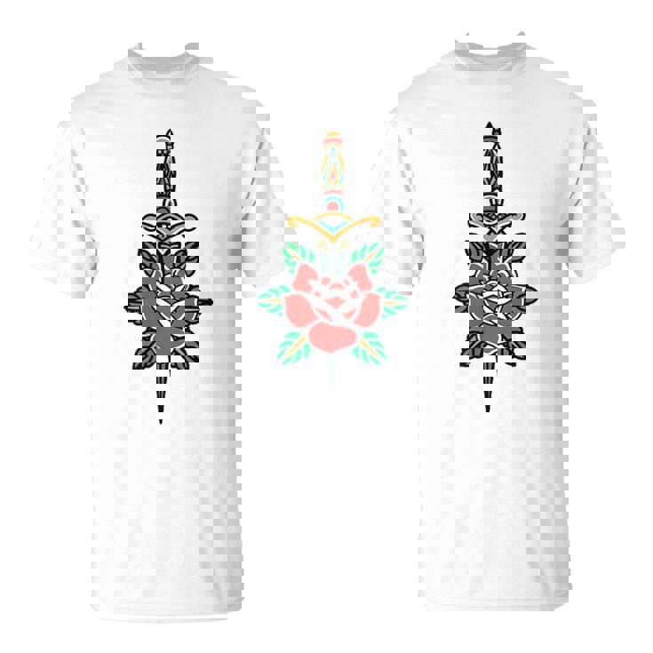 Fake Friends アメリカントラディショナルタトゥー オールドスクールフラッシュ Tシャツ