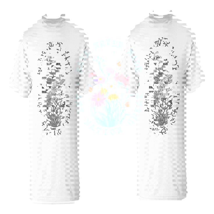 Floral Butterflies Democrat President Liberal T-Shirt