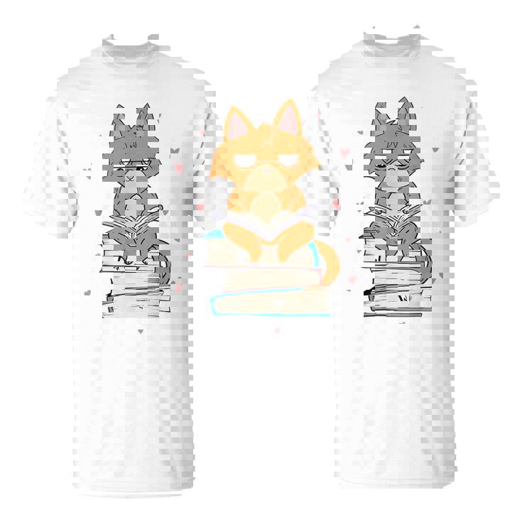 Cat & Amp Amp Book Lover シャツ 猫と本の愛好家 Tシャツ