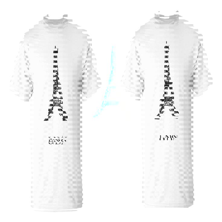 Europe ロンドン ブリテン エッフェル塔 パリ フランス Tシャツ