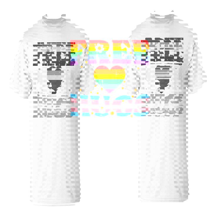Gay Pride Month Free Mom Hugs Lgbtq Ally Trans Women T-Shirt