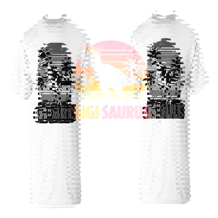 Gigisaurus Dinosaur Grandma Matching Family Saurus T-Shirt