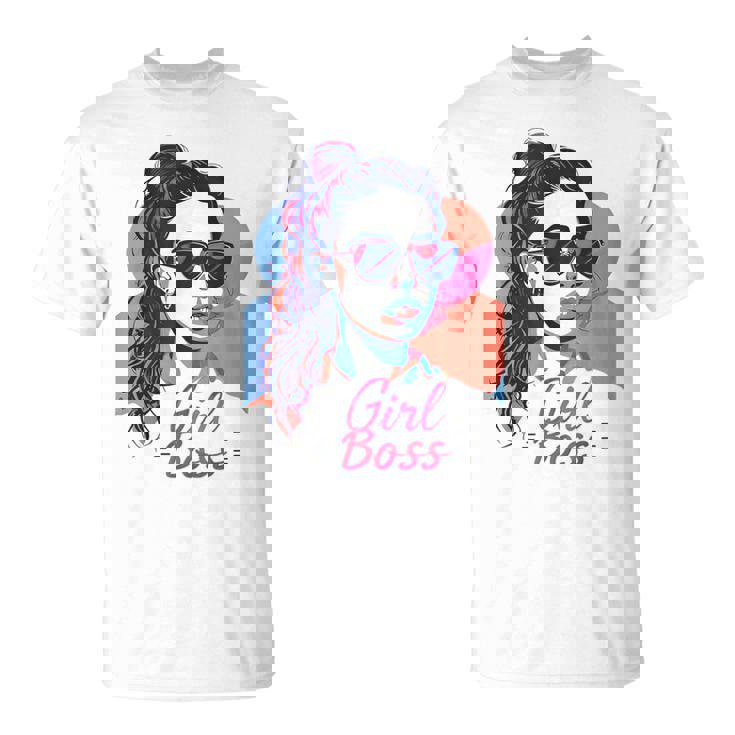 Girl Boss ポップアート セルフエンパワーメント レトロ 1950年代 Tシャツ