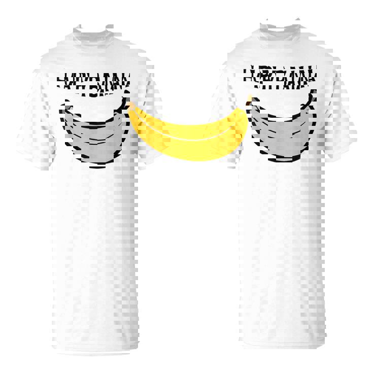 Happy Banana ファニーバナナラブ フルーツバナナ スマイリーフェイス Tシャツ