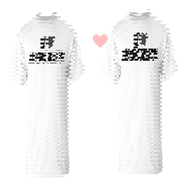 I Heart Hockey Tシャツ