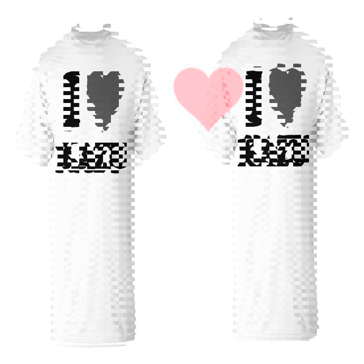 I Heart Kazu 名 I Love パーソナライズ Tシャツ