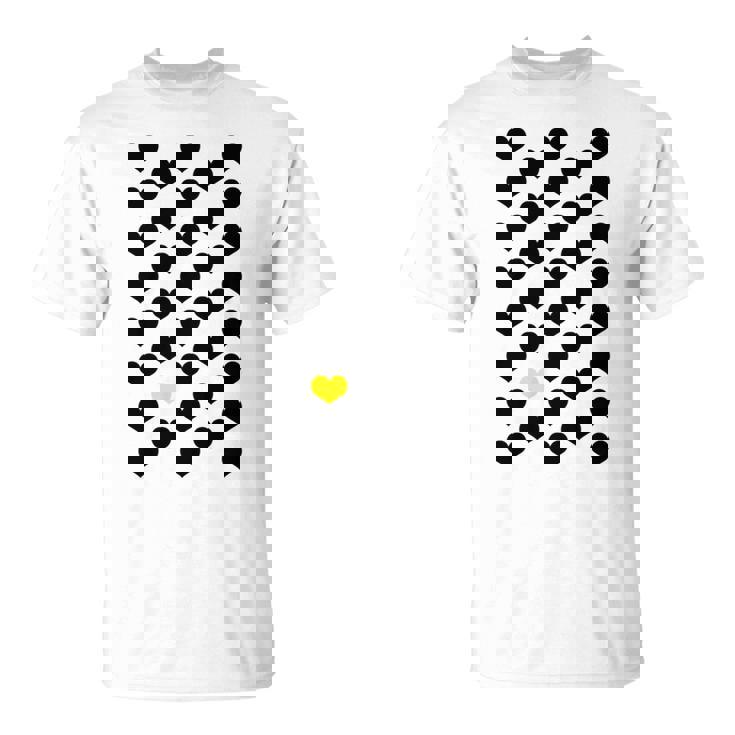 Heart Yellow 長袖tシャツ Tシャツ