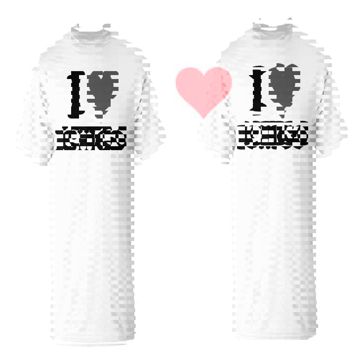 I Heart いちご ファーストネーム I Love パーソナライズ Tシャツ