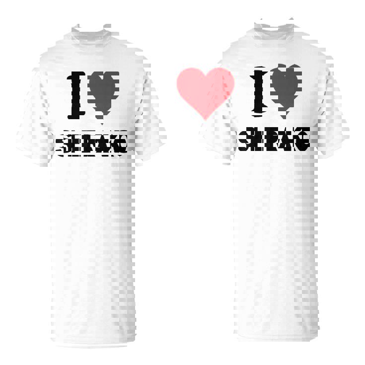 I Heart 白子ジャパンラブ 日本のお土産品 Tシャツ