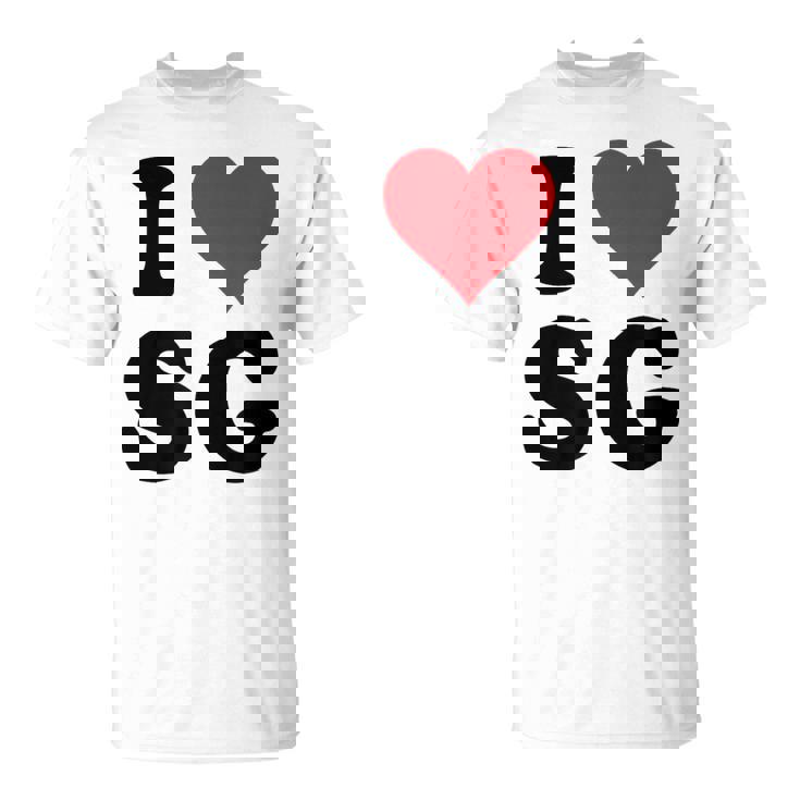 I Heartg イニシャル I LoveG 姓 G Tシャツ