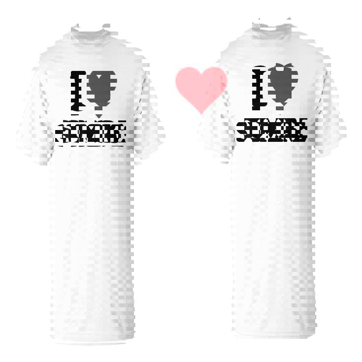 I Heartumire 名 I Love パーソナライズ Tシャツ