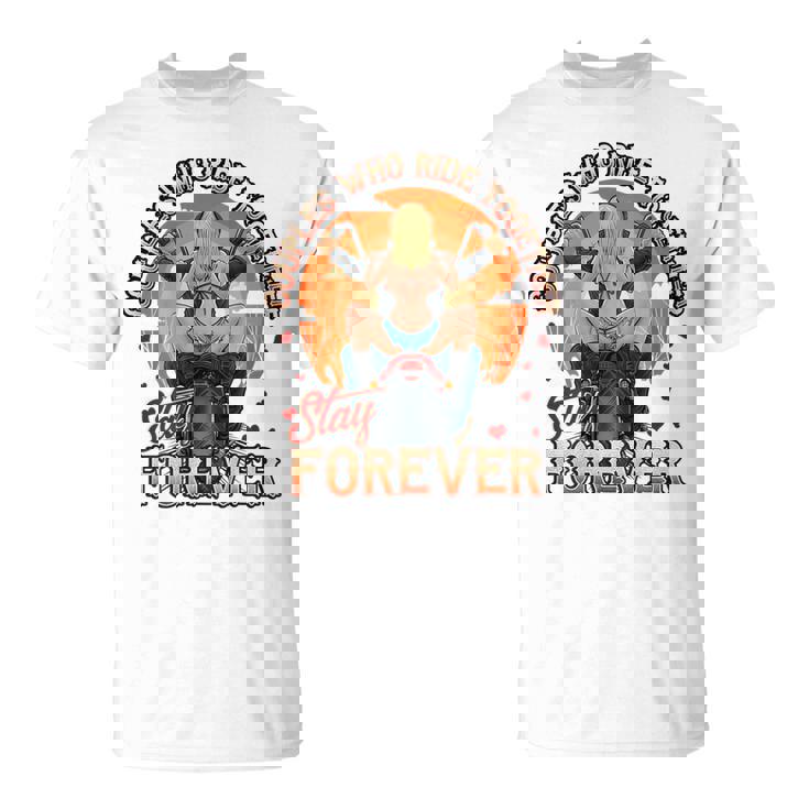 Hot Motorcycle Coupleexy Biker Chick Rider Back Print Tシャツ