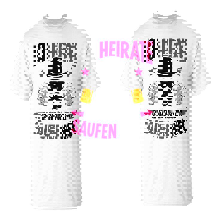 Ich Heirate Bräutigam tag Party Jga T-Shirt
