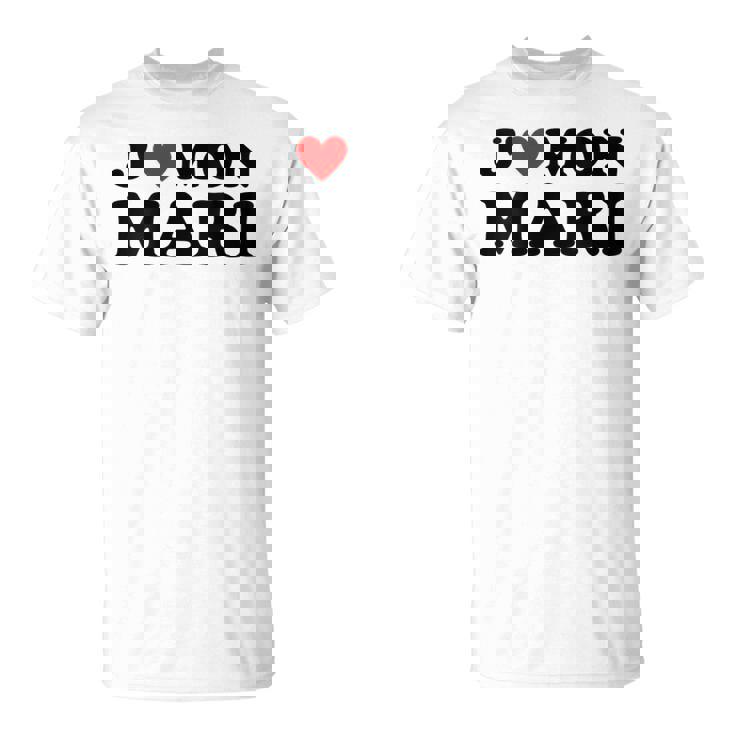 J' Aime Mon Mari Cadeau Coeur Rouge Pour T-Shirt