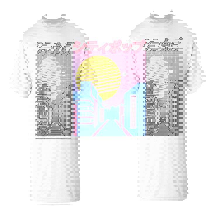 Japan City Pop カワイイ 80年代 日本アニメ 音楽 美学 Tシャツ