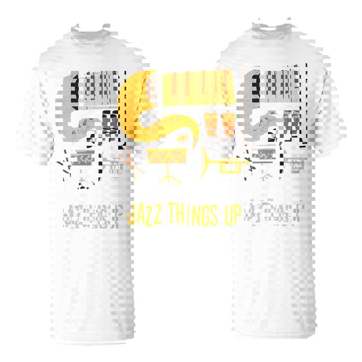 Jazz Things Up ヴィンテージジャズミュージック Tシャツ