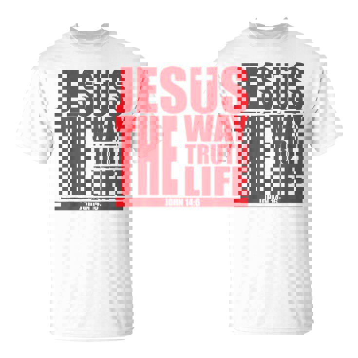 Jesus Is The Way Truth Life クリスチャン 男性 女性 クリスチャン Tシャツ