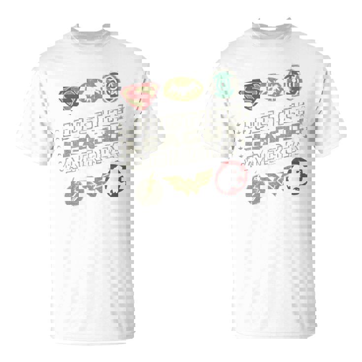 Justice Leagueymbols Blue T-Shirt
