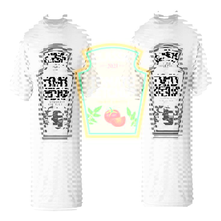 Ketchup ハロウィンコスチューム トマトマッチング ハロウィンケチャップ Tシャツ