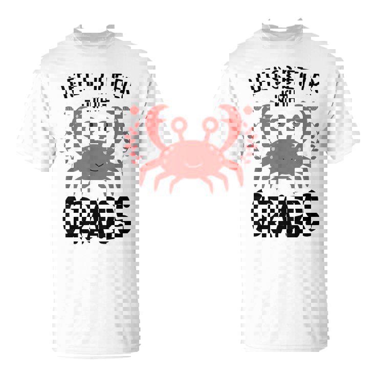 Laida Es Mejor Con Los Cangrejos Amante Del Cangrejo Para Niños Hombres Es Camiseta unisex