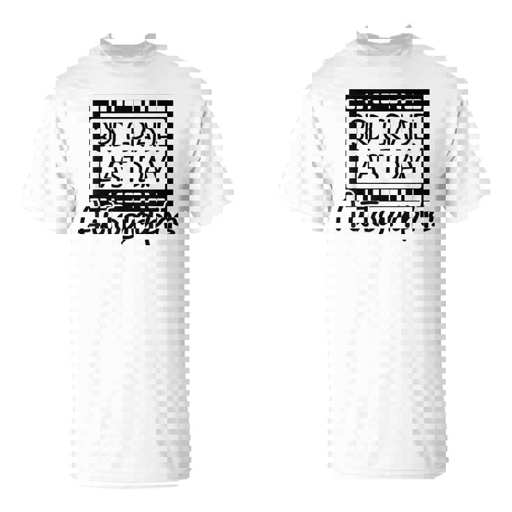 Last Day サイン入り 卒業 3年生 記念品 Tシャツ