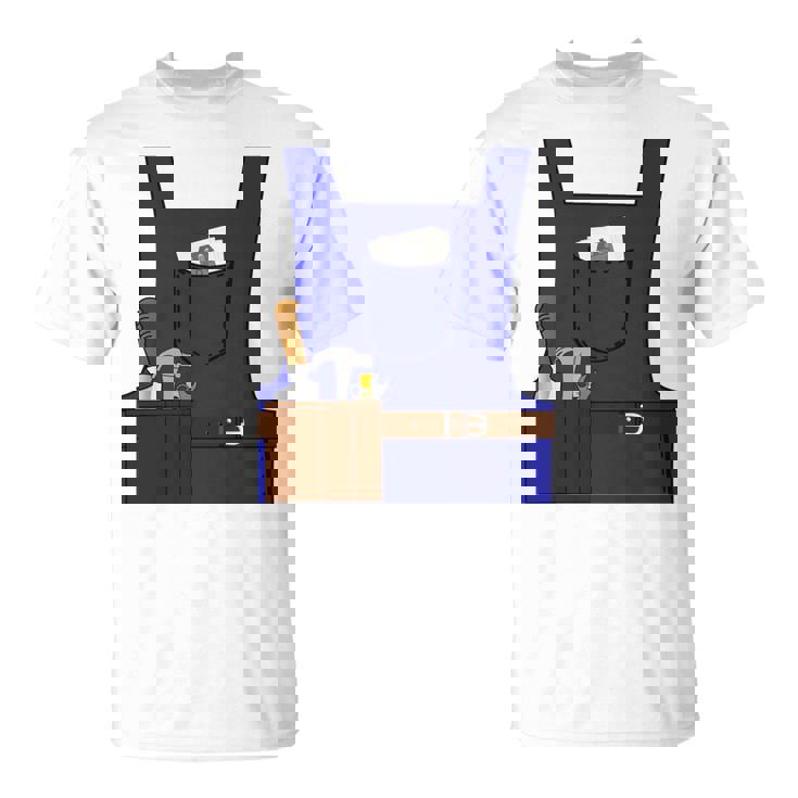 Last Minute Mason ハロウィン 労働者 グループ コスチューム 長袖tシャツ Tシャツ