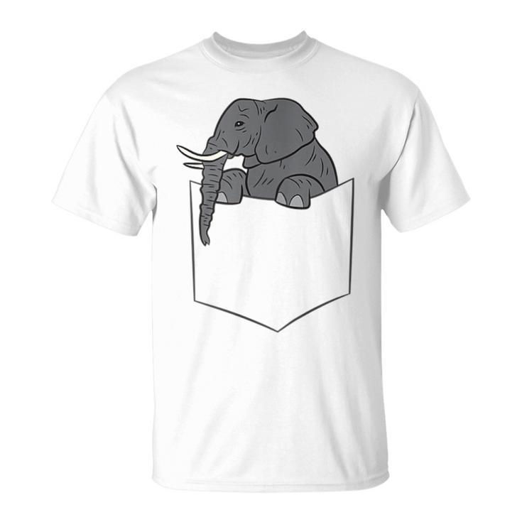 L'éléphant Dans La Poche Drôle D'éléphant De Poche T-Shirt