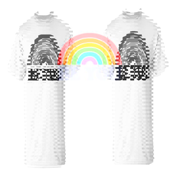 Lgbtq Be You Pocket Gay Pride Lgbt Ally Rainbow Flagintage Tシャツ