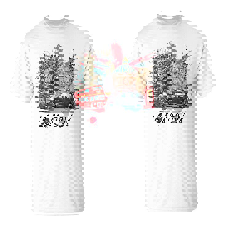 London Uk イギリス ノベルティ グラフィック お土産 ロンドン Tシャツ