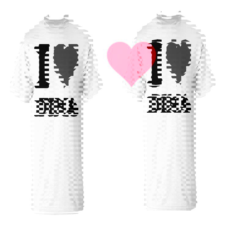 I Love Dina Tシャツ