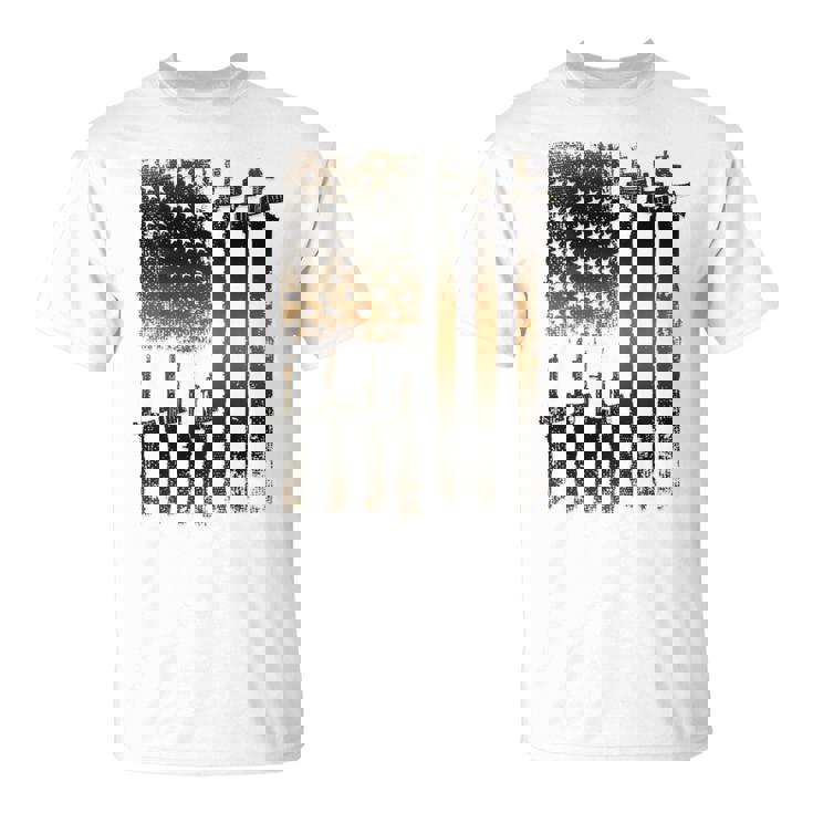 I Love Guns ブラックライフルコーヒー メンズ レディース バックデザイン Tシャツ