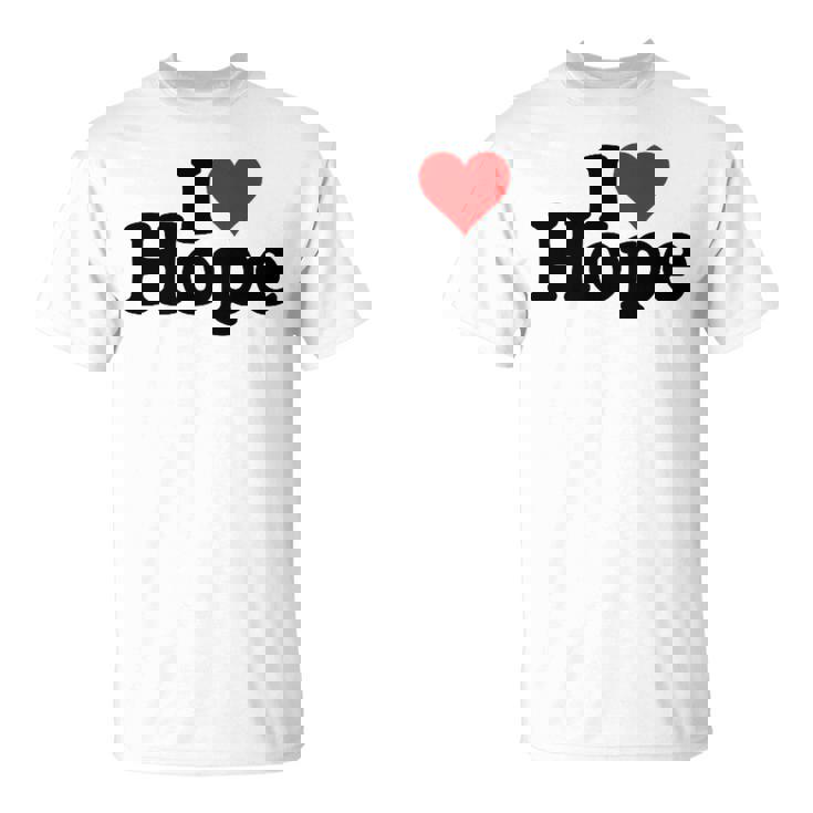 I Love Heart Hope Namee On A Tシャツ