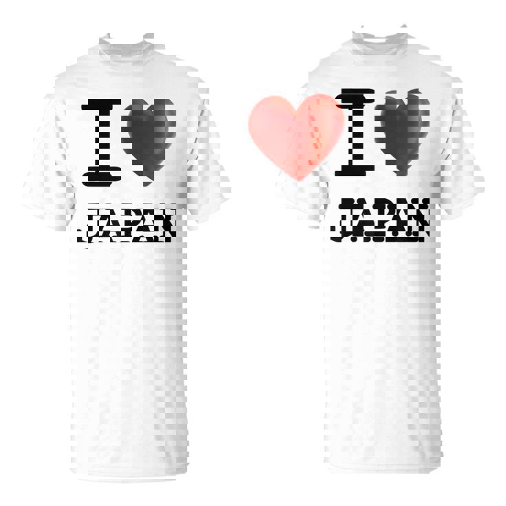 I Love Japan お土産 観光ハート Tシャツ