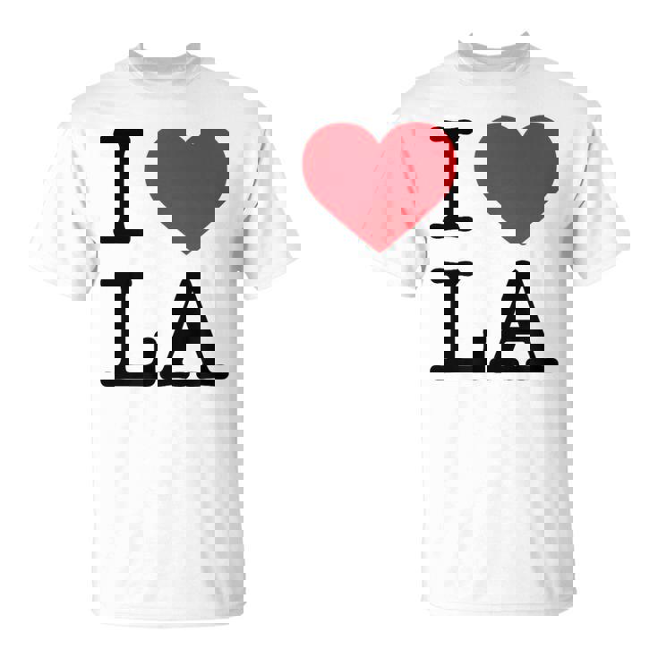 I Love La Top I Heart Los Angeles バケーションギフト Tシャツ