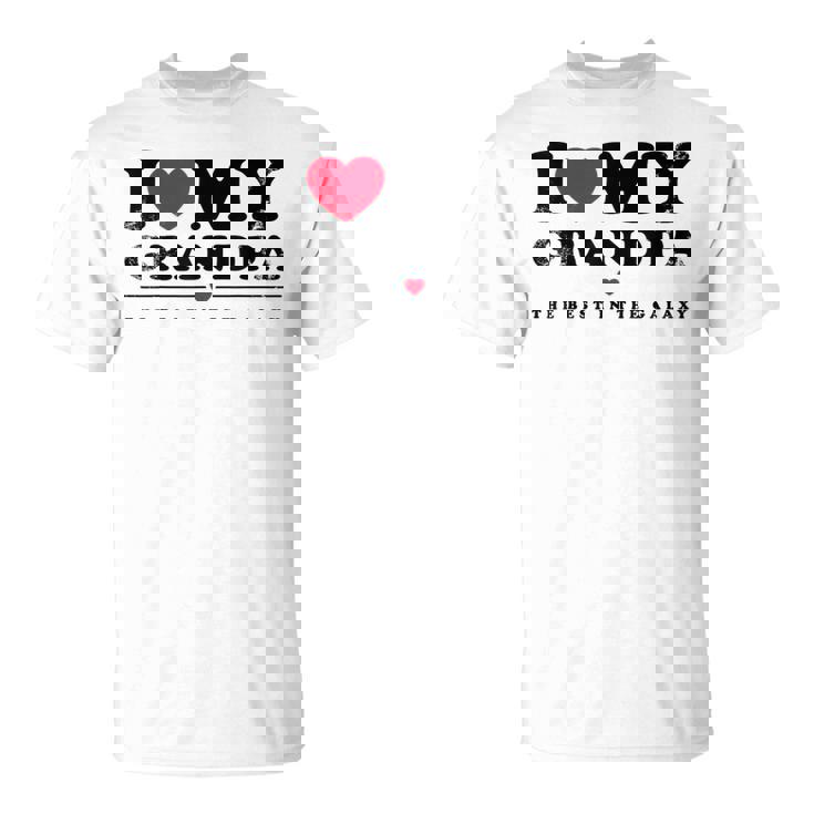 I Love My Grandpa I Heart My Grandpa Tシャツ