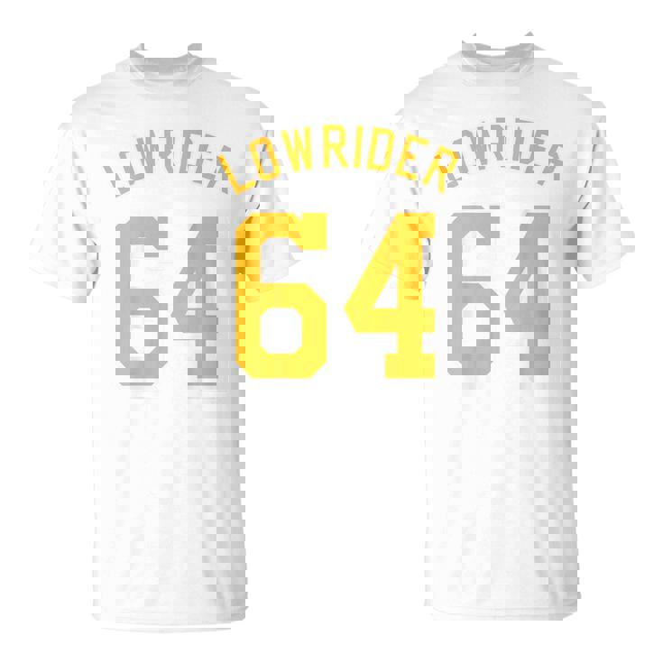 Lowrider 64 Jersey Number On The Back Classic Lowrider Car Tシャツ