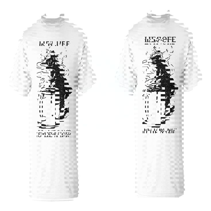 Magic Coffee Cat 面白い猫 Tシャツ