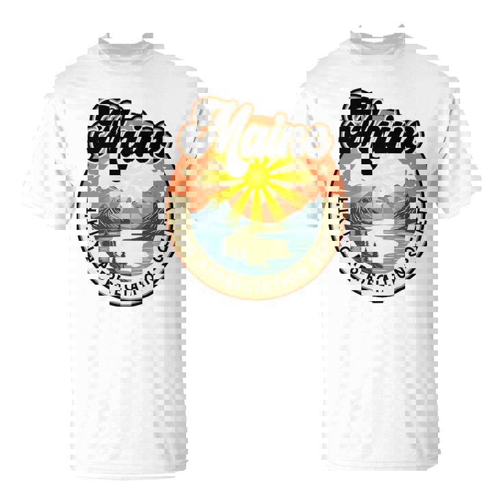 Maine Usa ハイキング ハイカー バックパッカー ハイキング 山 アウトドア 長袖tシャツ Tシャツ