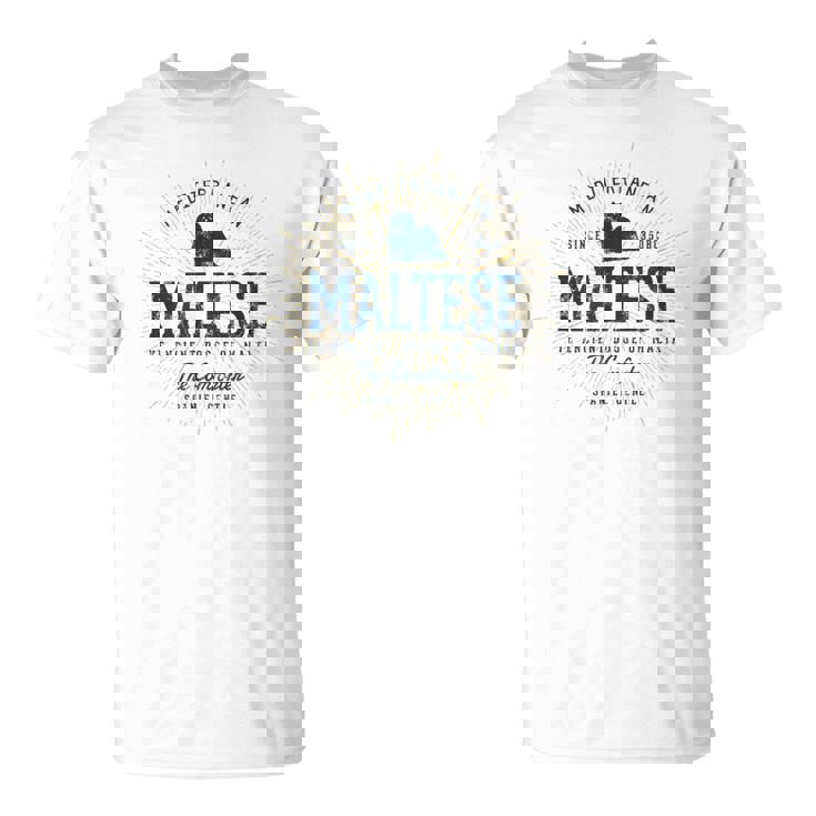 Maltese ギフトヴィンテージマルチーズ Tシャツ