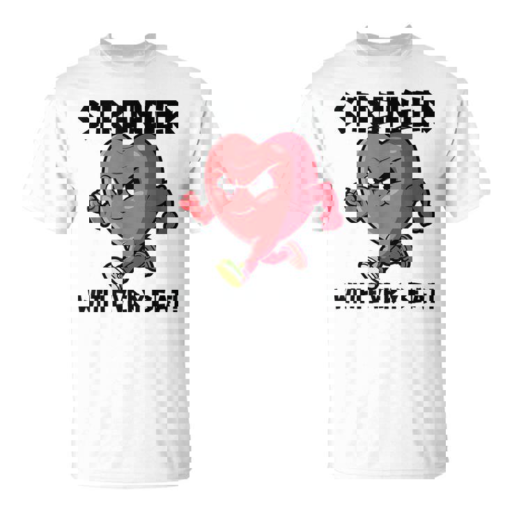 Más Fuerte Con Cada Marcapasos Cirujano A Corazón Abierto Camiseta unisex