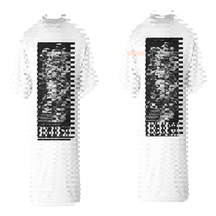 Medusa Backprint 女神の蛇 ギリシャ神話 バックプリント メデューサ Tシャツ
