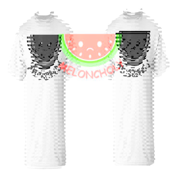Meloncholy 面白い スイカ しゃれ フルーツ好き。 Tシャツ