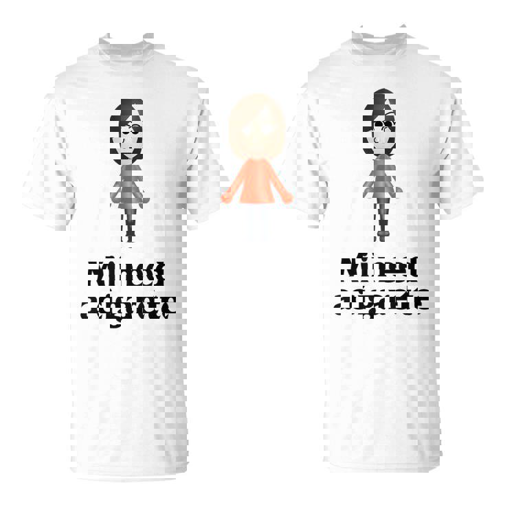 Mii Need A Cigarette Humour メンズ レディース Tシャツ