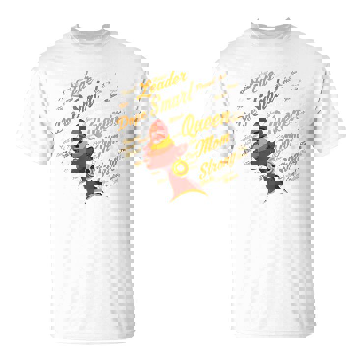 Mom Queen Black African Mother Mother's Day Black Pride T-Shirt