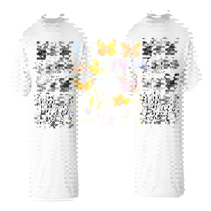 Mommy Mama バタフライ フローラル 夏 母の日 グラフィック ママ 長袖tシャツ Tシャツ